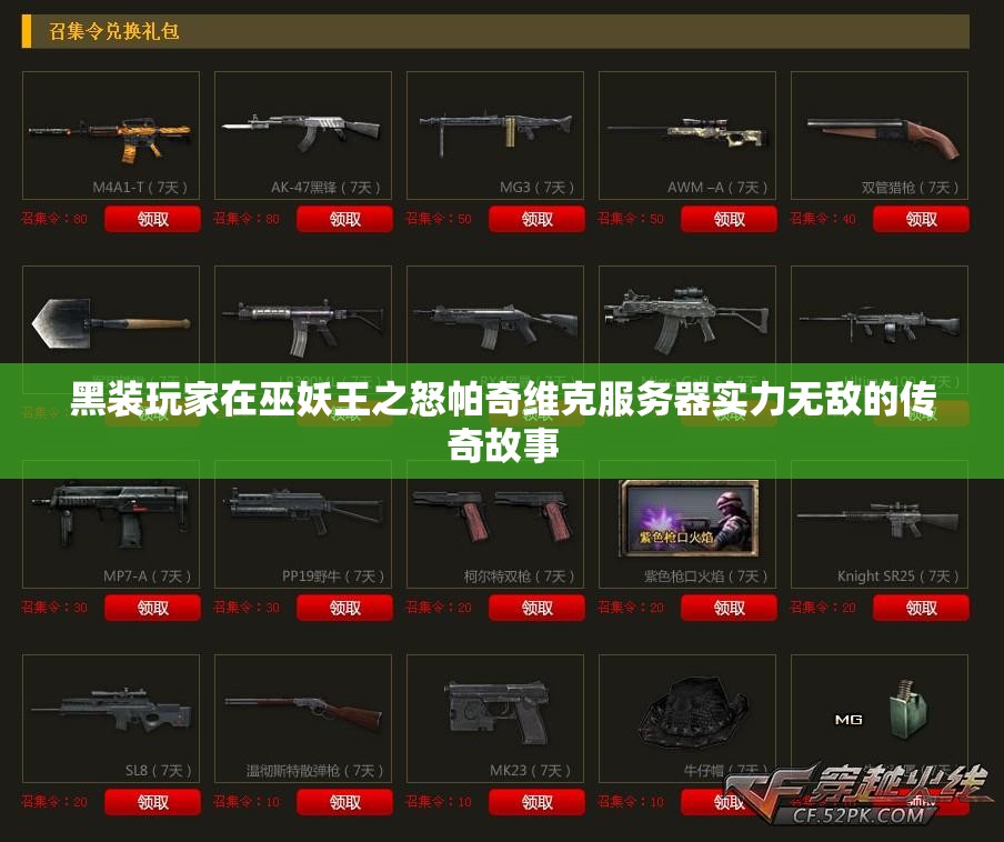 黑装玩家在巫妖王之怒帕奇维克服务器实力无敌的传奇故事