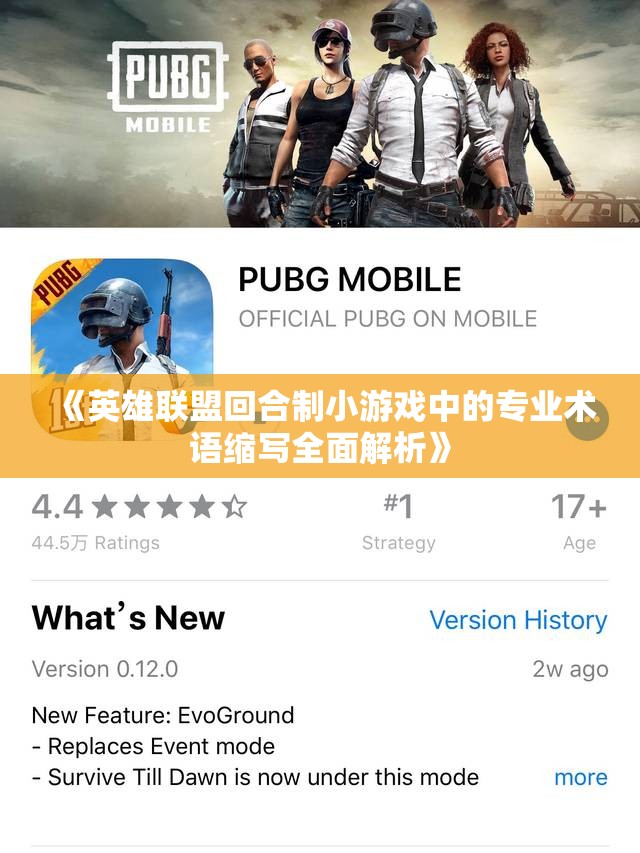 《英雄联盟回合制小游戏中的专业术语缩写全面解析》